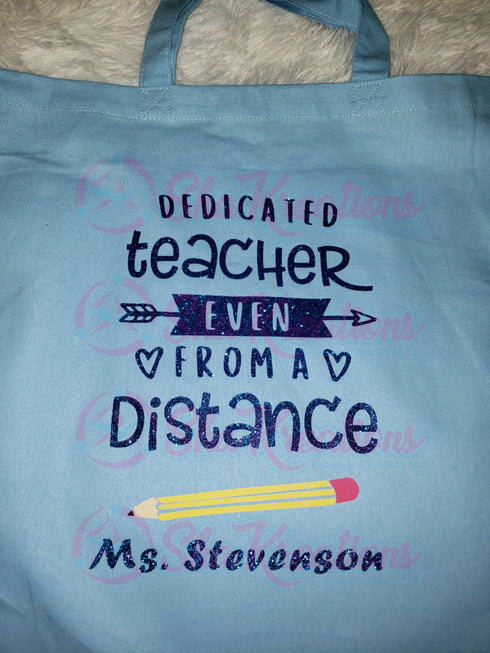 Dedicated Teacher Tote Bag